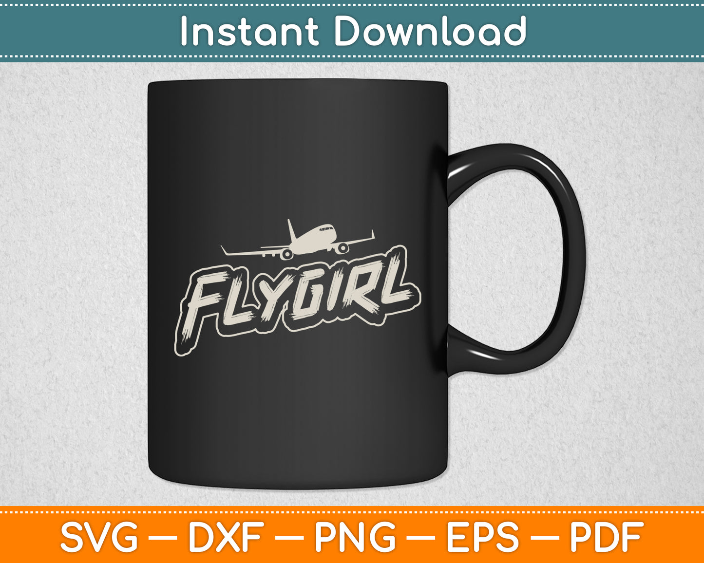 Flygirl Aviation Pilot Flight Vintage Svg Png Dxf Digital Cutting File