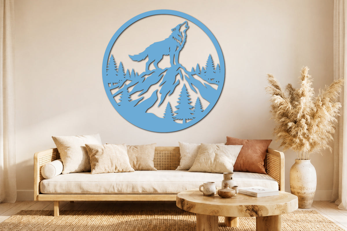 Wolf Mountain Laser Cut SVG