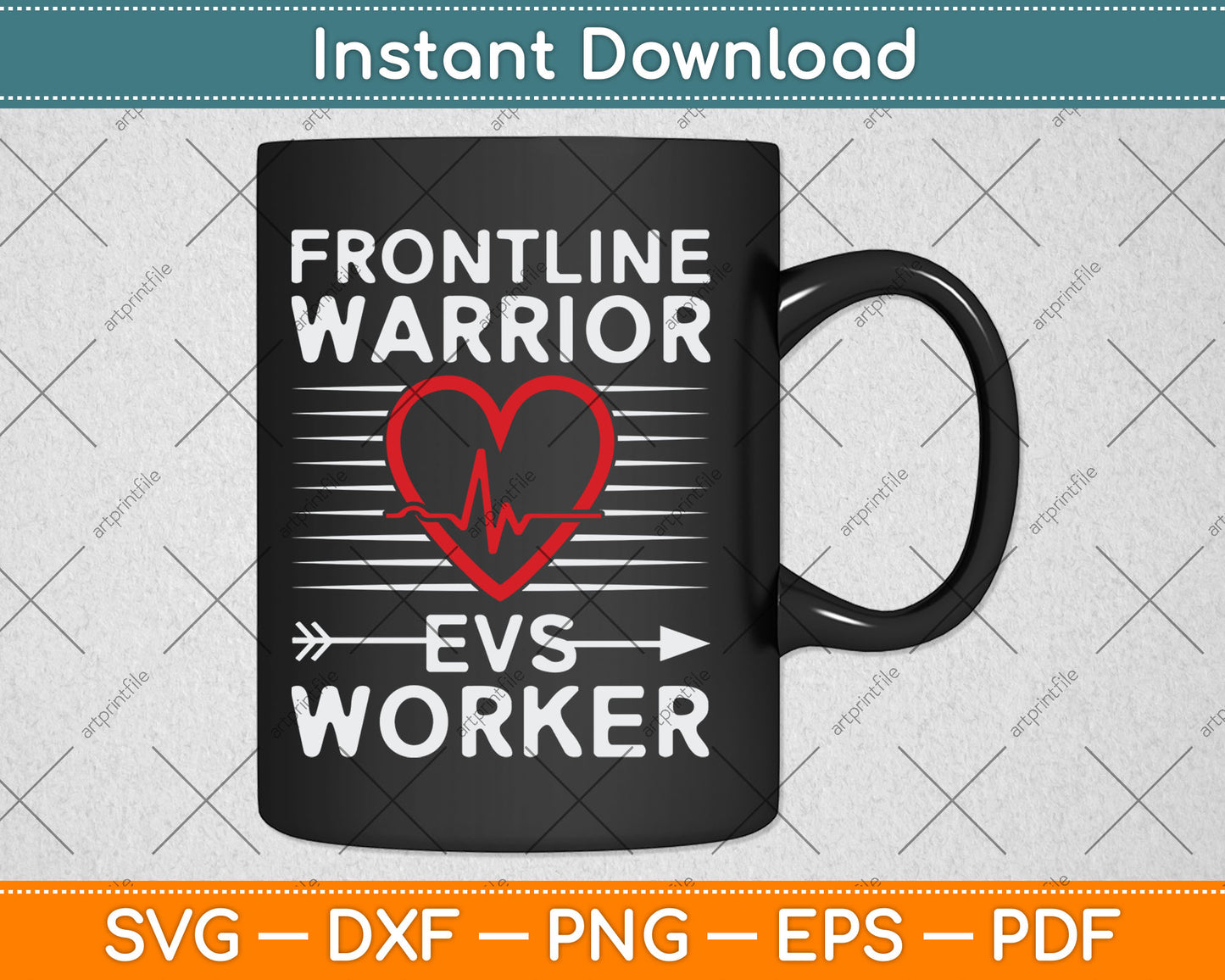 Frontline Warrior EVS Worker Svg Digital Cutting File