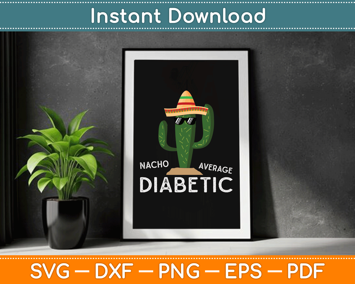 Fun Cute Diabetes Joke Saying Funny Diabetic SVG Digital Cutting File