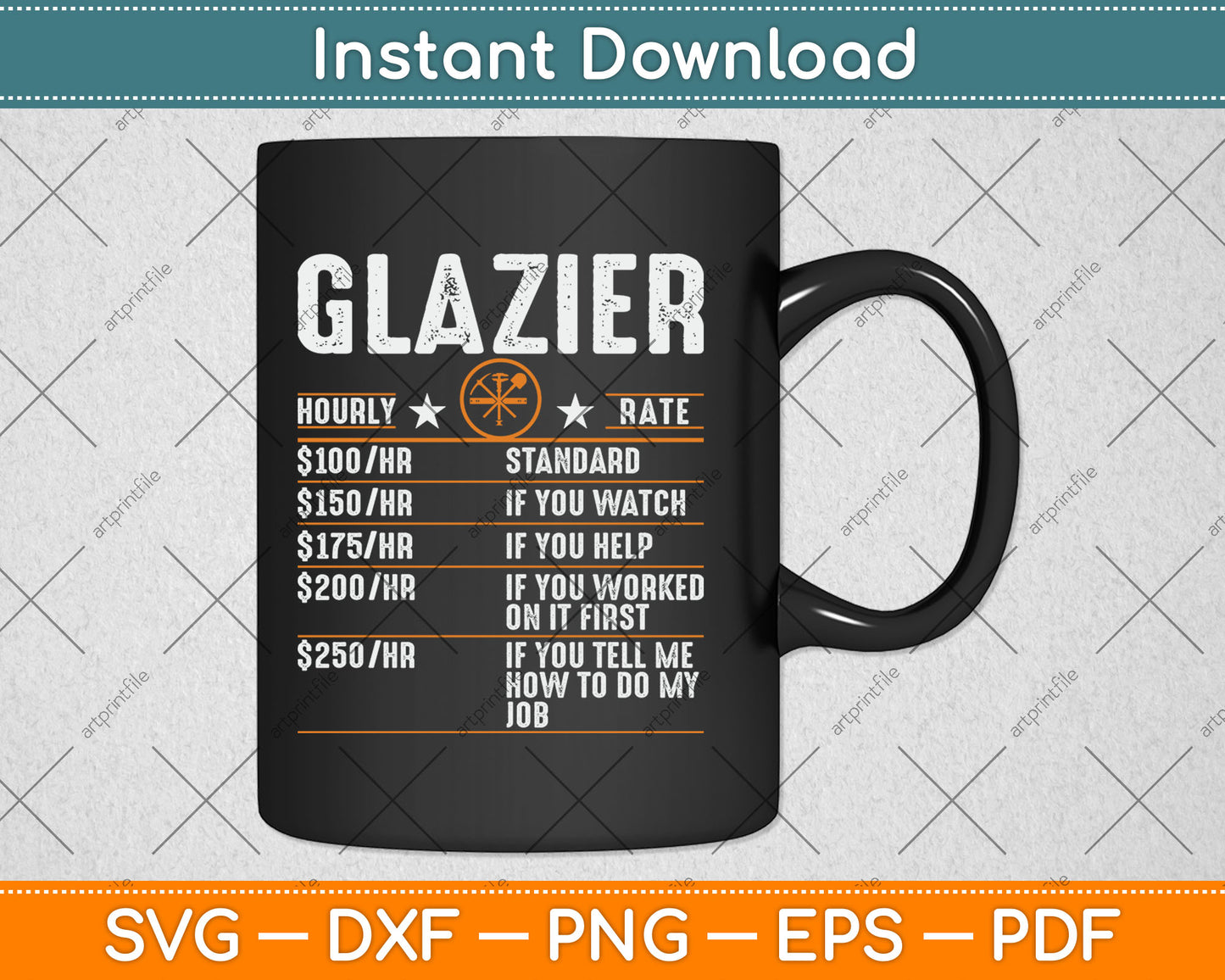 Funny Glazier Hourly Rate Labor Rates Glazier Co-workers Svg Digital Cutting File