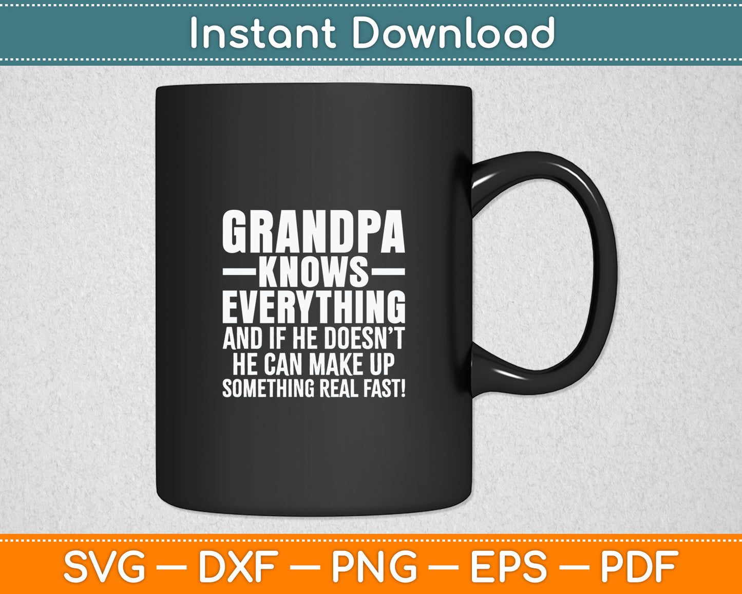 Funny Grandpa Art For Grandpa Men Grandfathers Day Papi Svg Digital Cutting File