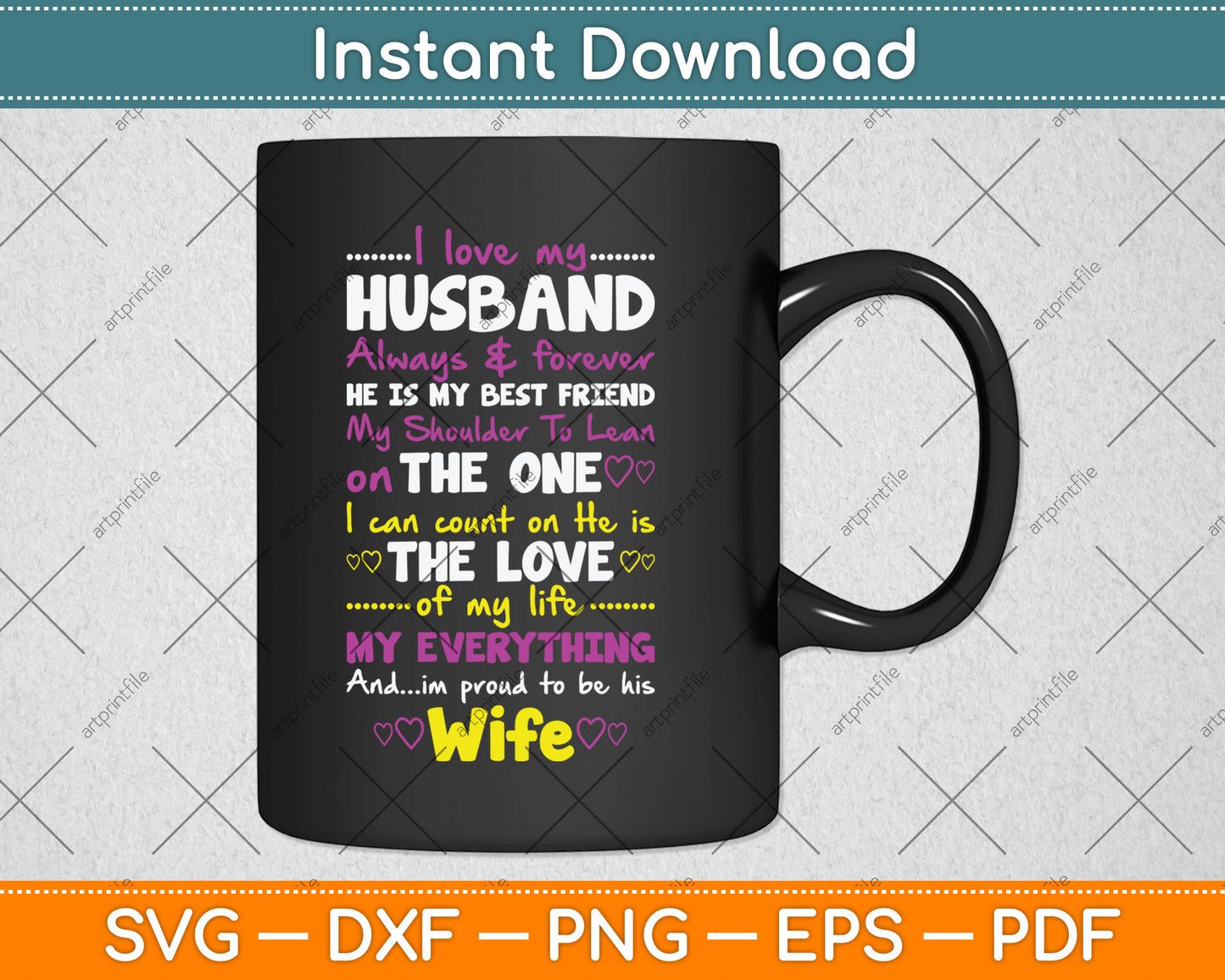 Funny I Love My Husband Forever Svg Digital Cutting File