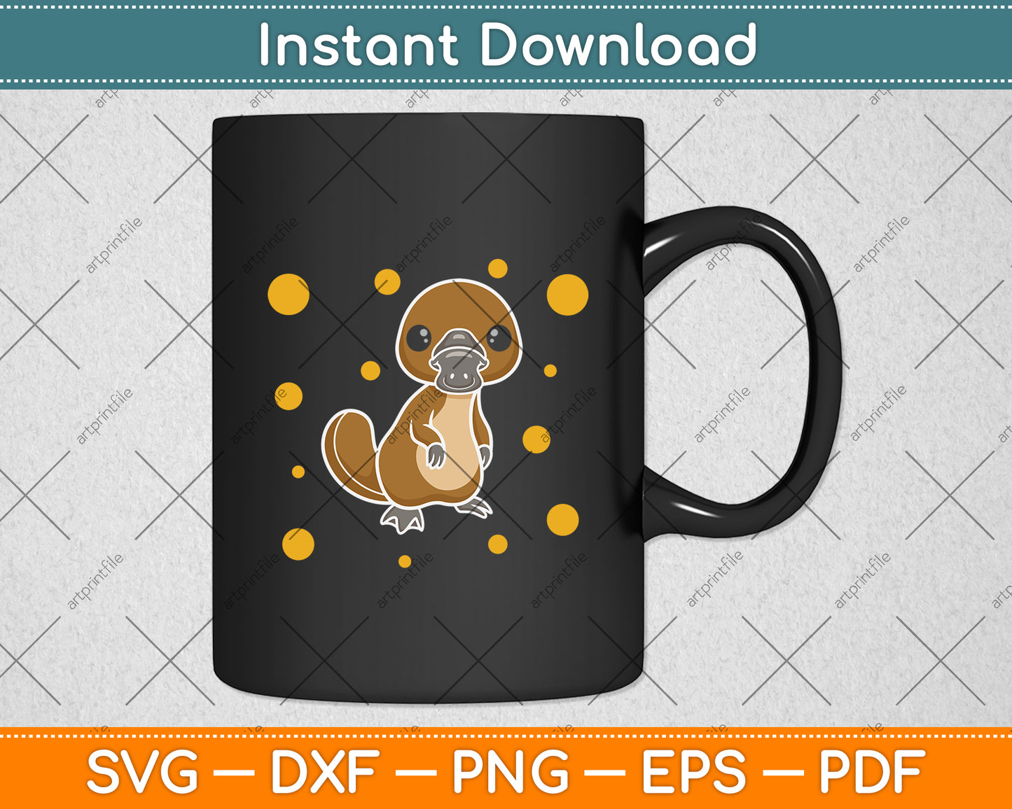 Funny Platypus Lover Zookeeper Animal Svg Png Dxf Digital Cutting File