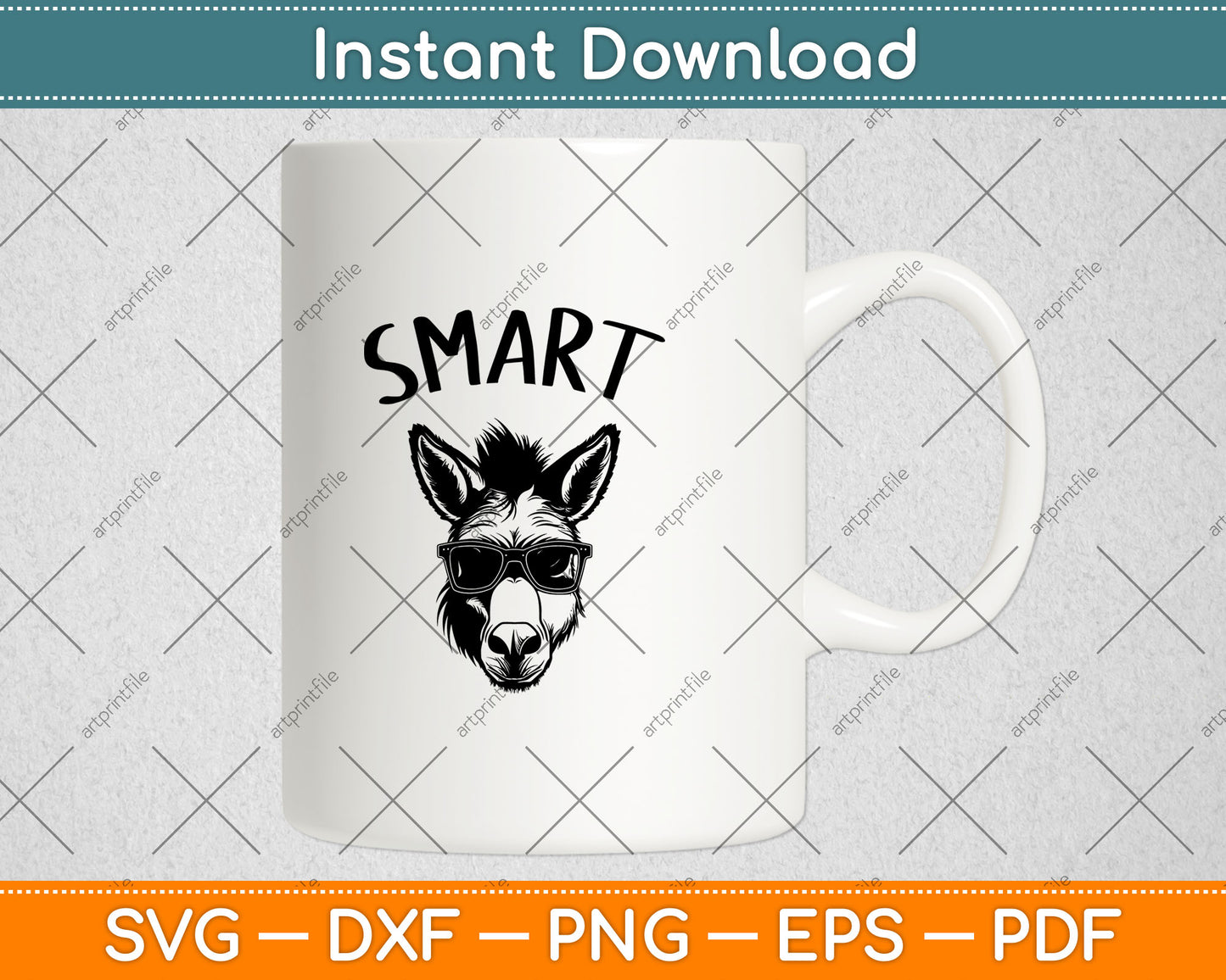 Funny Sarcastic Sayings Smart Ass Donkey Svg Digital Cutting File
