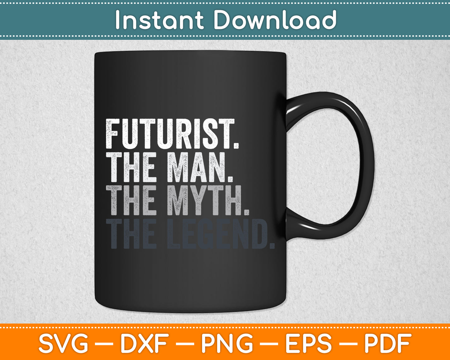 Futurist Man The Myth Legend Svg Digital Cutting File