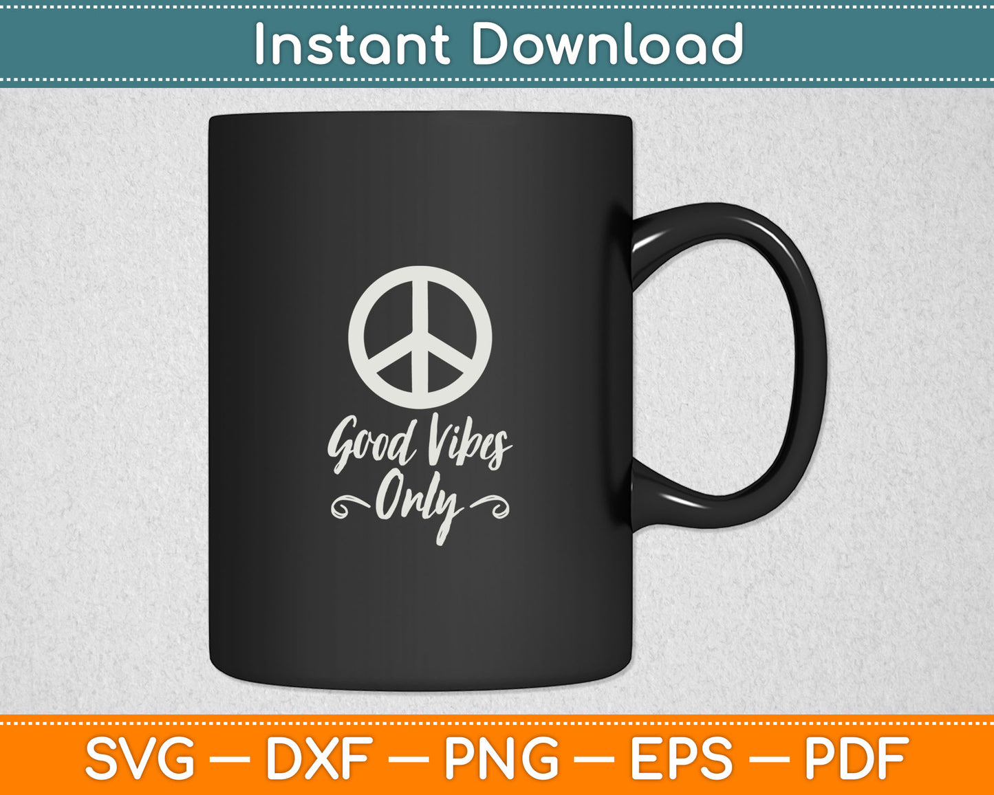 Good Vibes Only lettering Svg Digital Cutting File