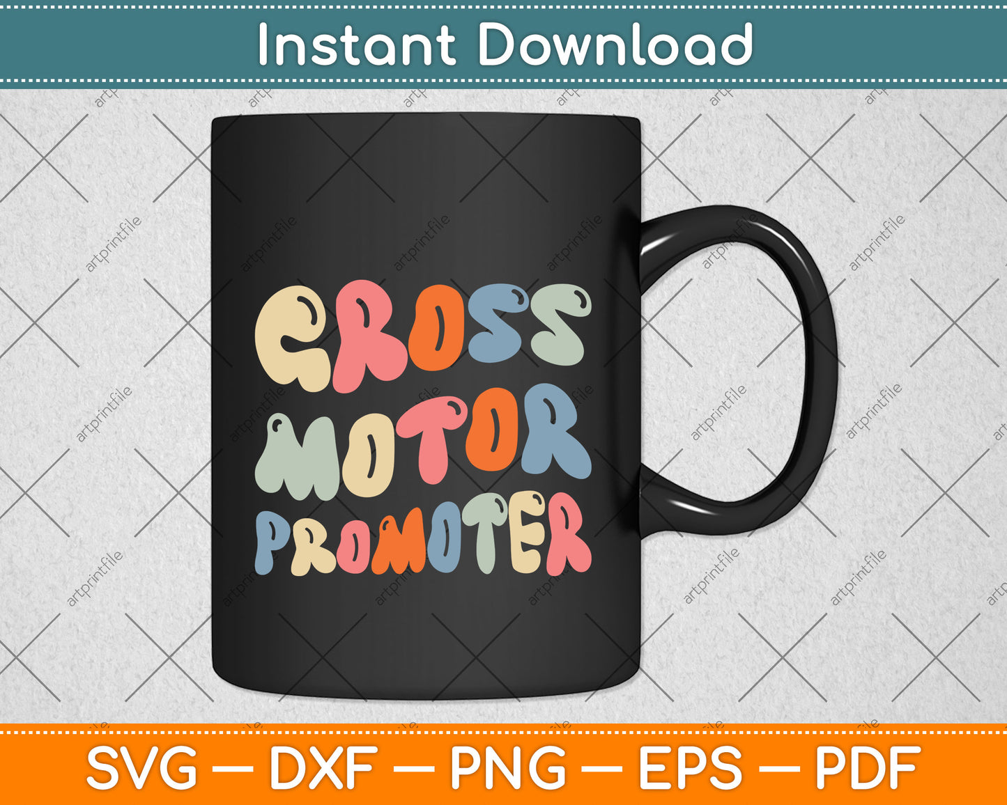 Gross Motor Promoter Pediatric Physical Therapy Ot Pt Svg Png Dxf Digital Cutting File