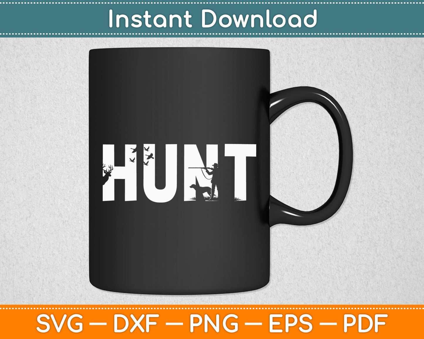 Gunner Gear Hunt Deer Hunting Svg Digital Cutting File