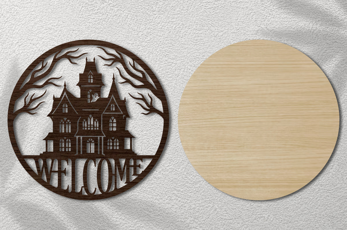 Halloween Haunted House Welcome SVG