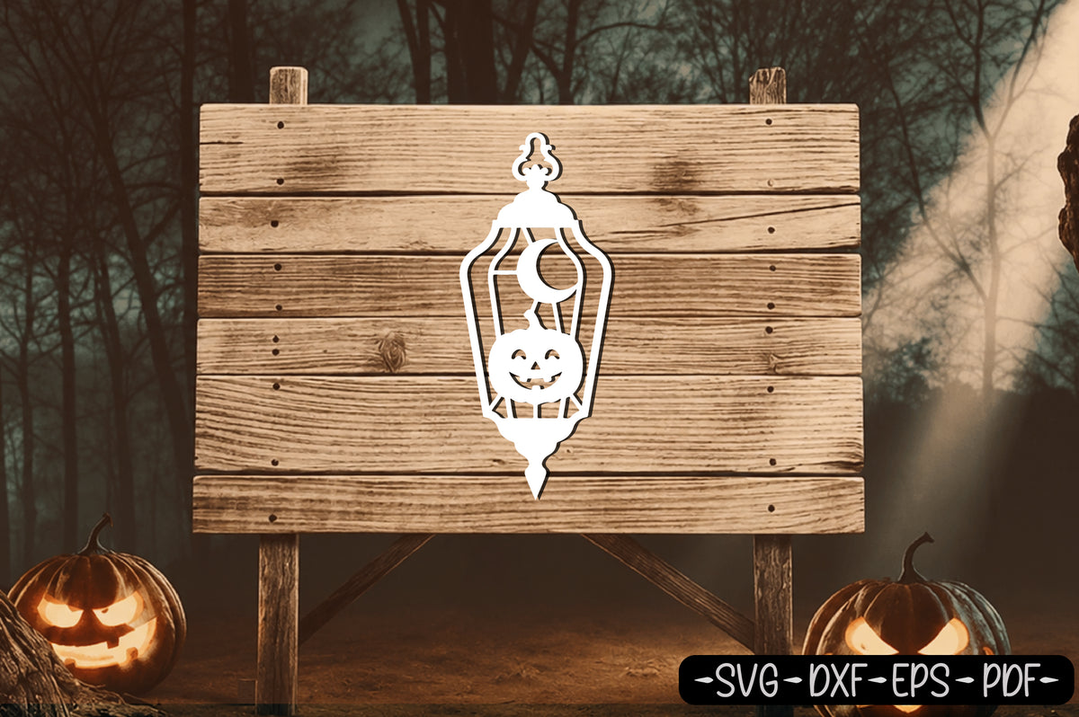 Halloween Pumpkin Lantern Laser Cut SVG