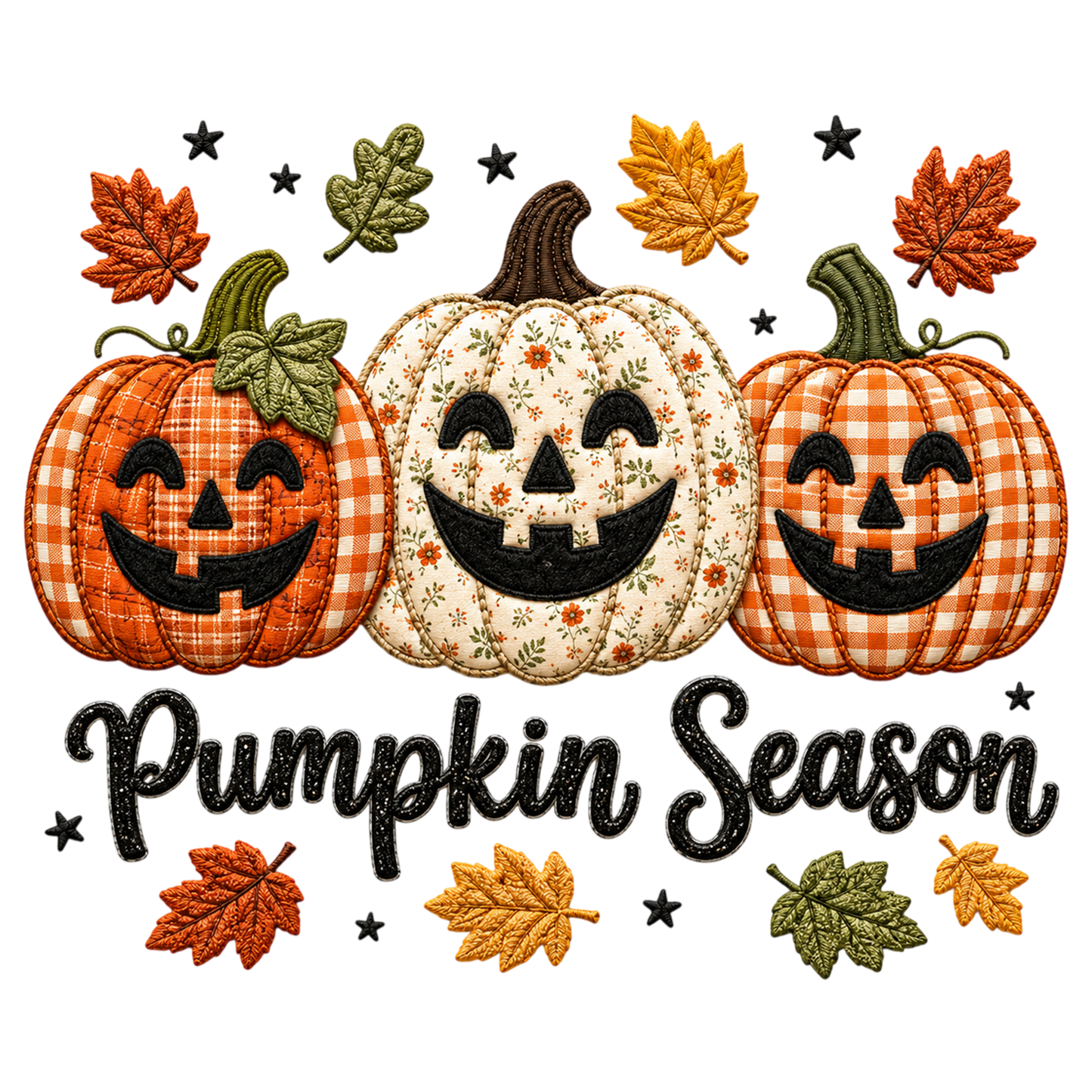 Pumpkin Season Halloween PNG Preppy Plaid Pumpkin Fall Sublimation