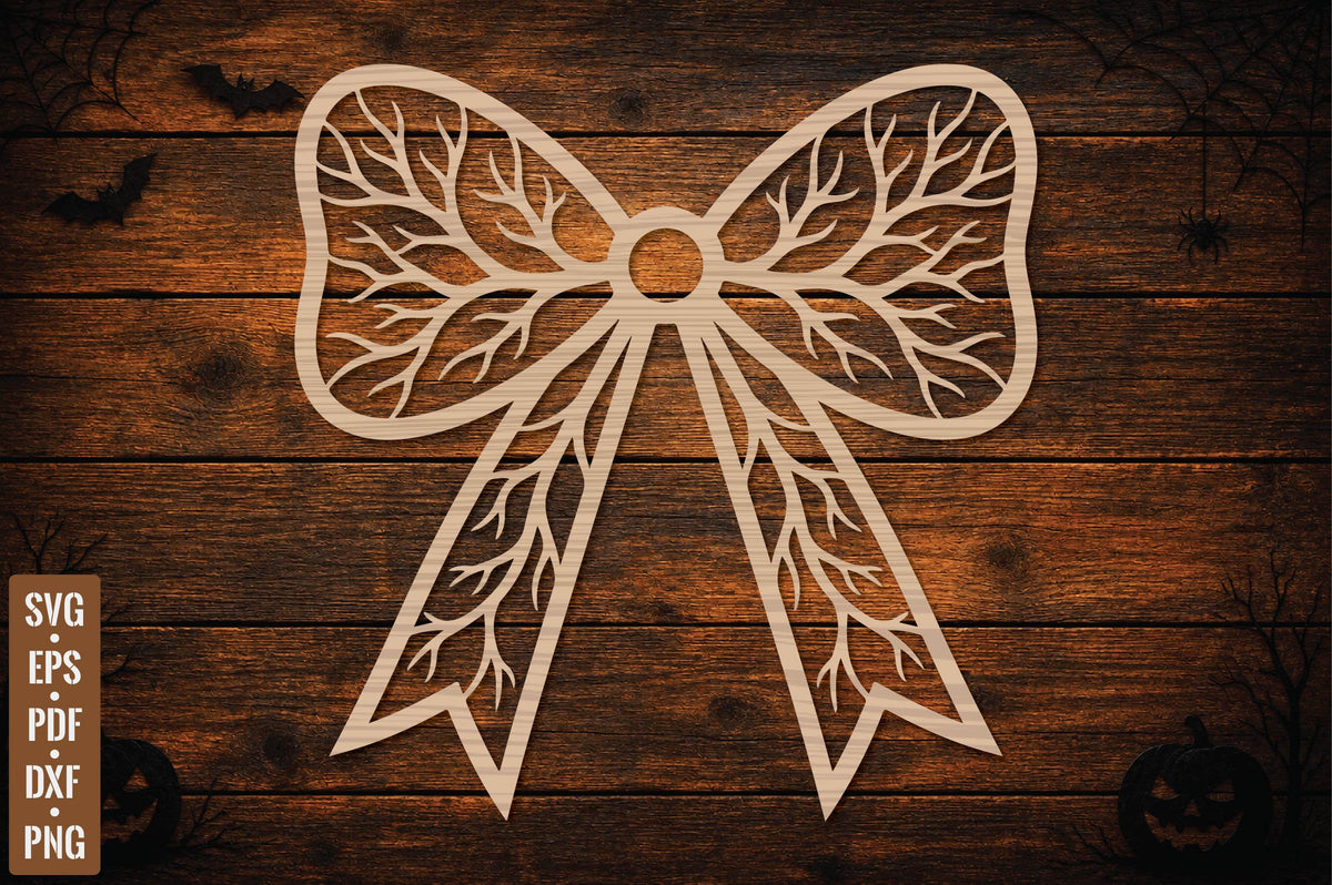 Halloween Tree Bow Laser Cut SVG
