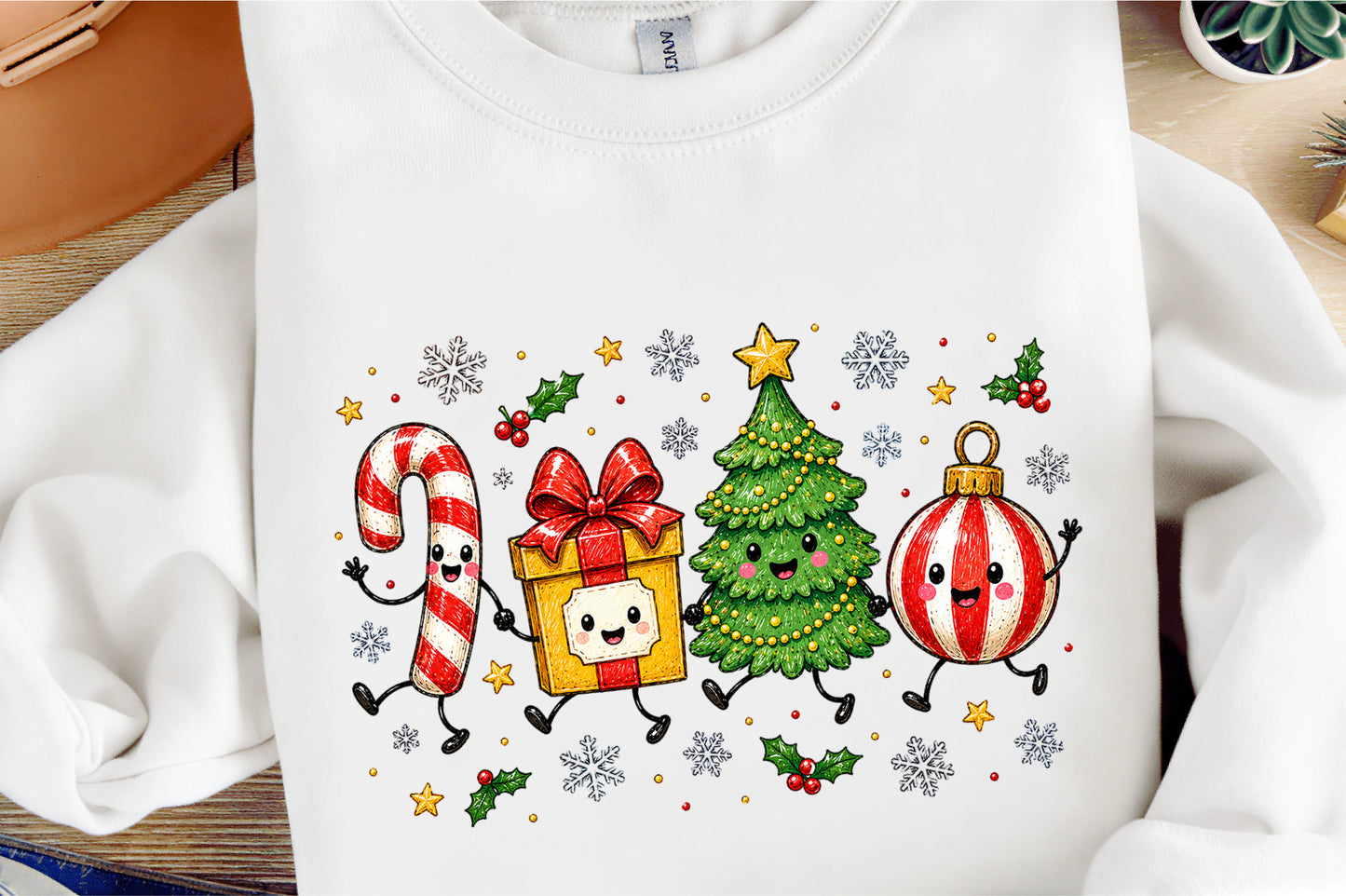 Happy Christmas Characters PNG Cute Christmas Sublimation