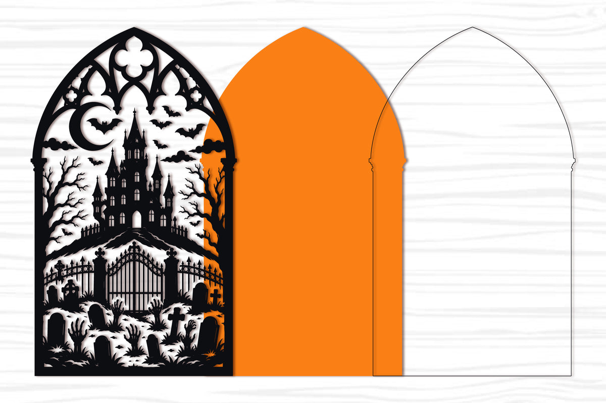 Haunted Castle Halloween SVG