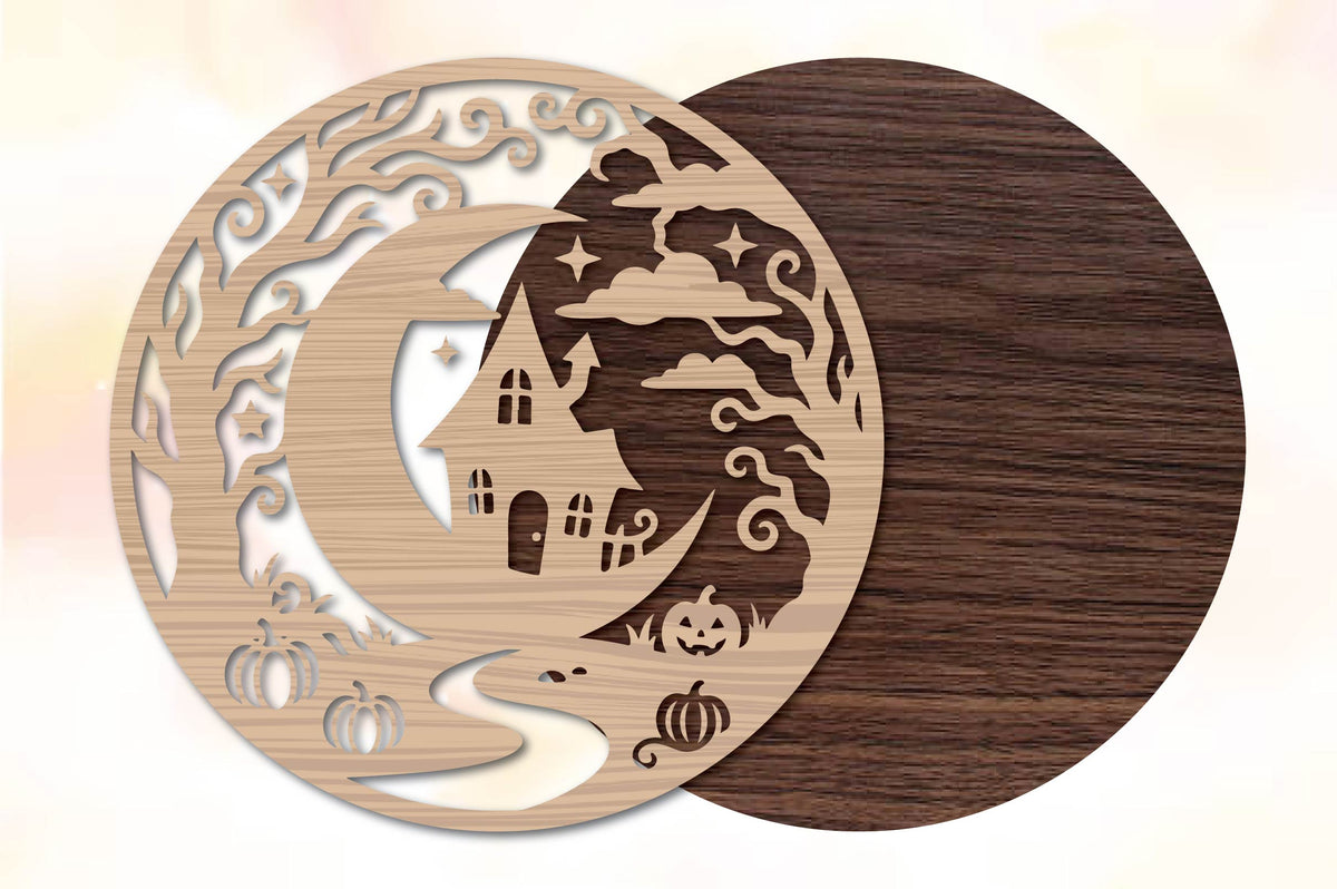 Haunted House Halloween Laser Cut SVG