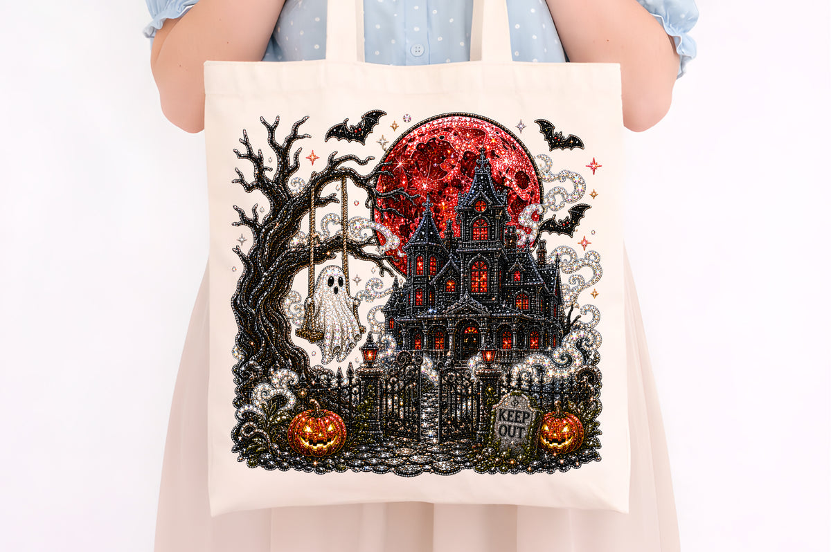 Haunted Halloween House PNG
