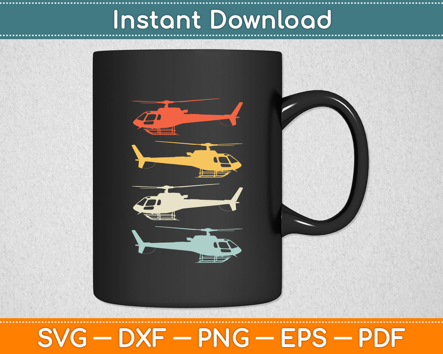 Vintage Helicopter Pilot Aviation Flying Helicopters Pilots Svg Digital Cutting File