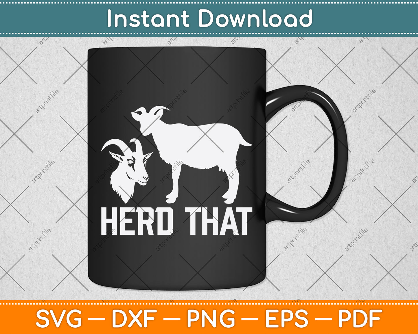 Herd That Funny Goat Svg Digital Cutting File