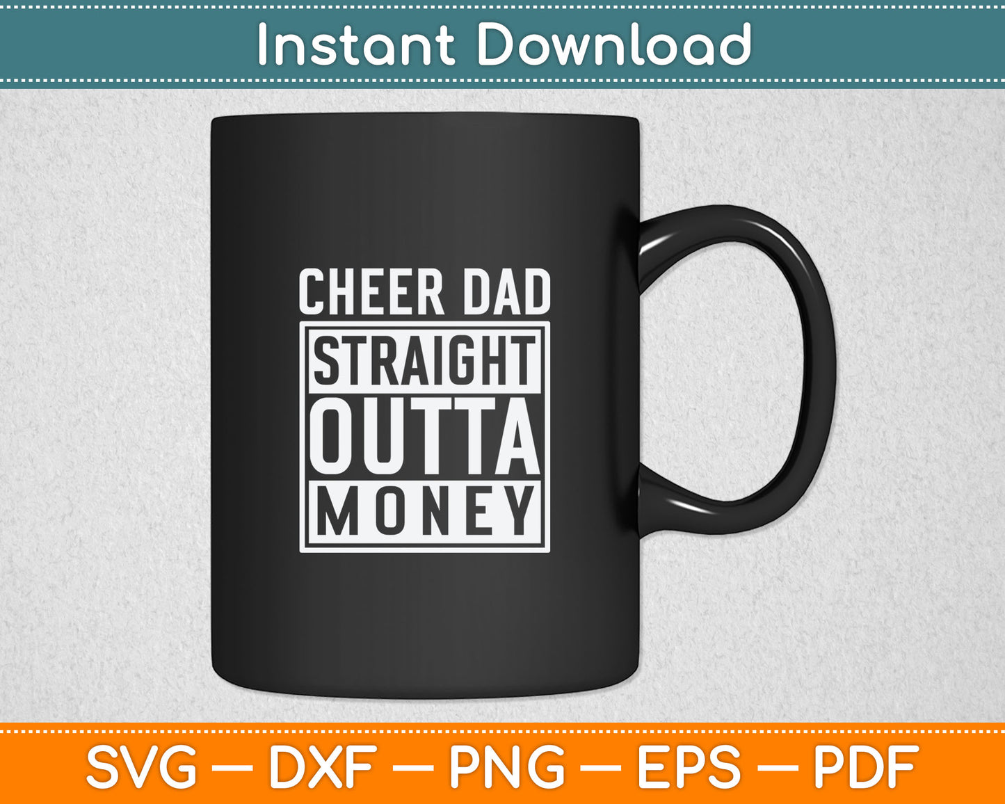 Hockey Dad Straight Outta Money Funny Hockey Svg Digital Cutting File