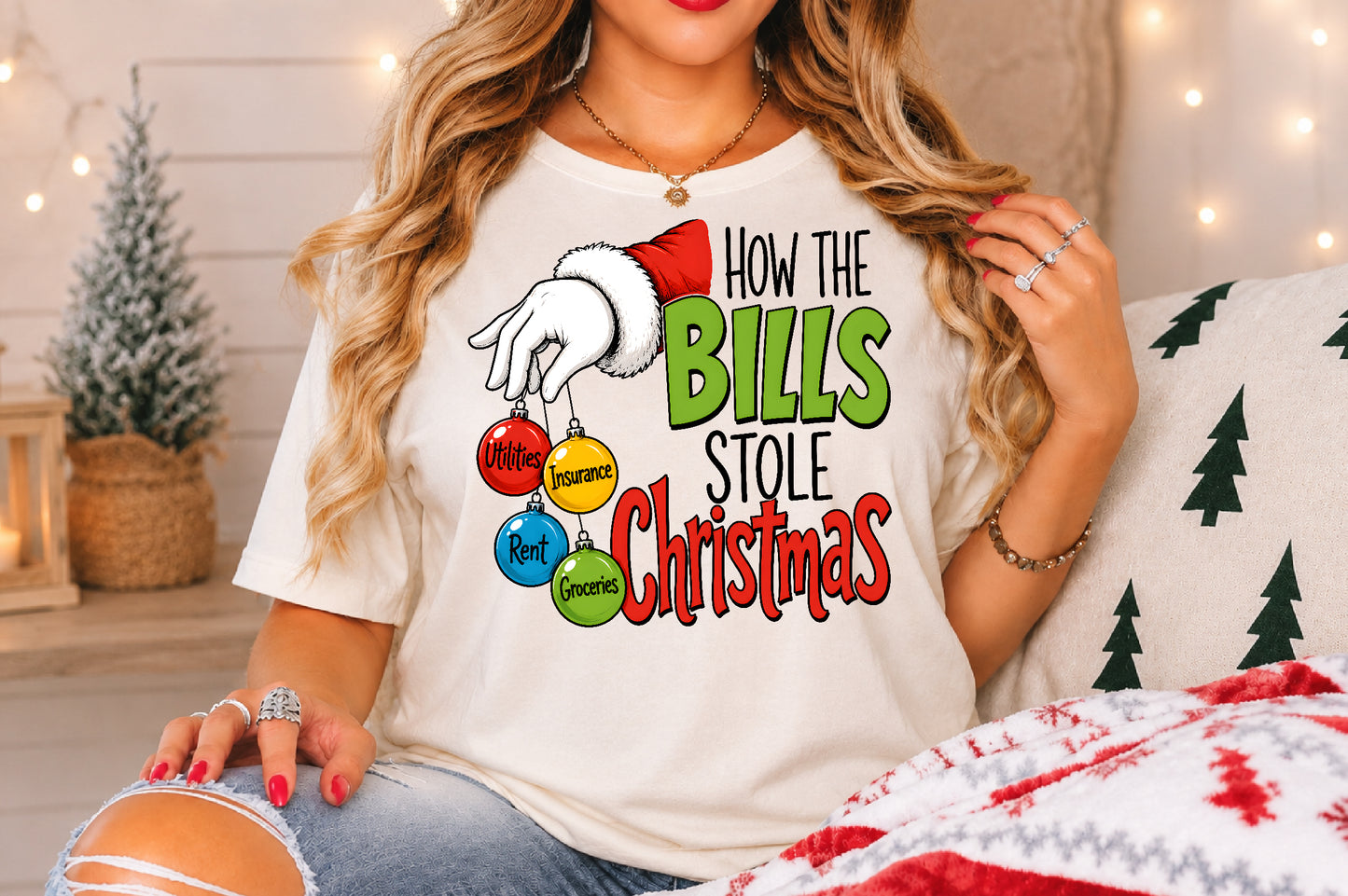 How The Bills Stole Christmas Funny PNG Sublimation Design