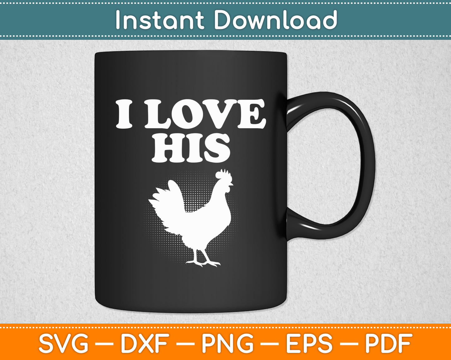 I Love Her Kitty Cat I Like His Rooster Svg Digital Cutting File