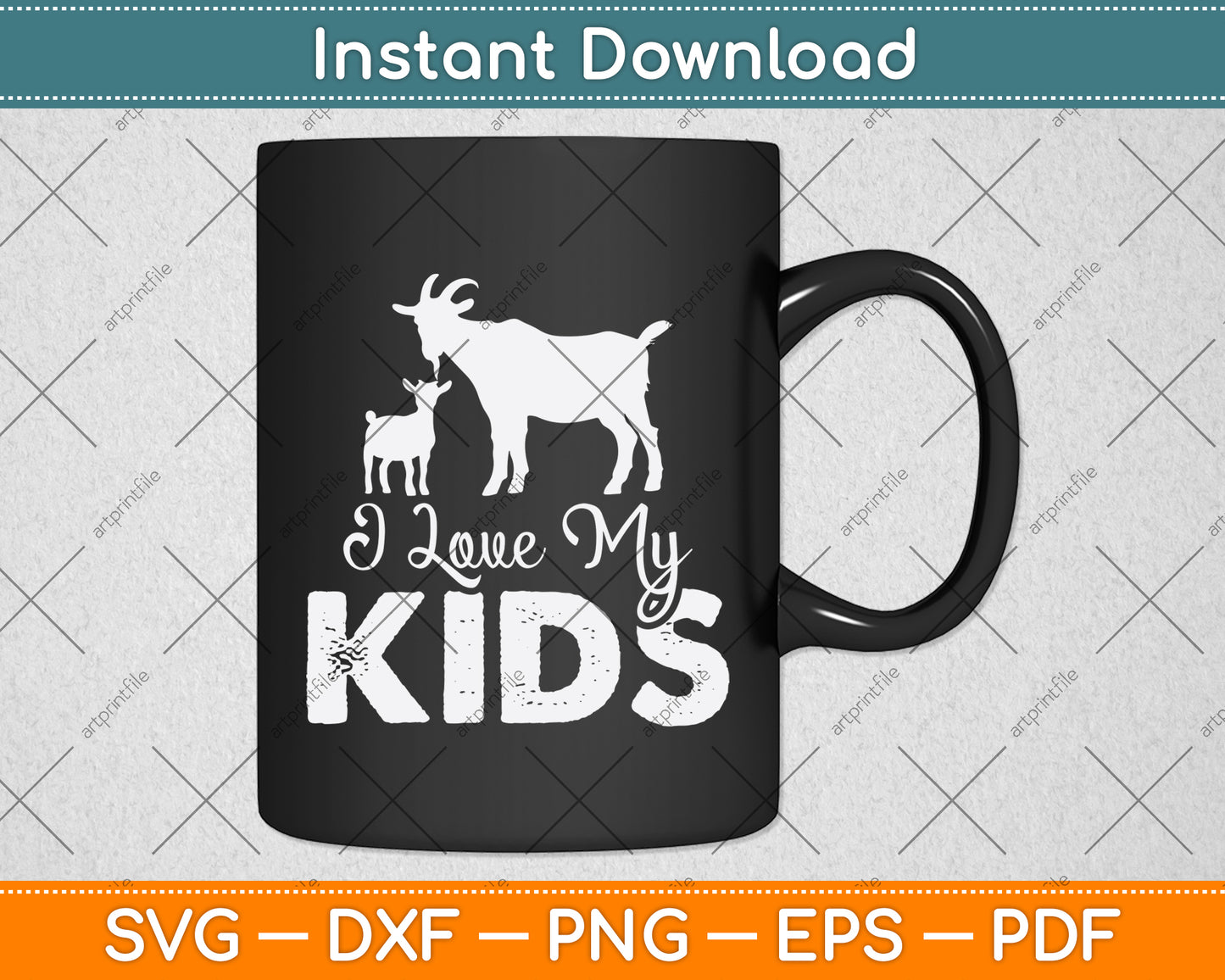 I Love My Kids Svg Digital Cutting File