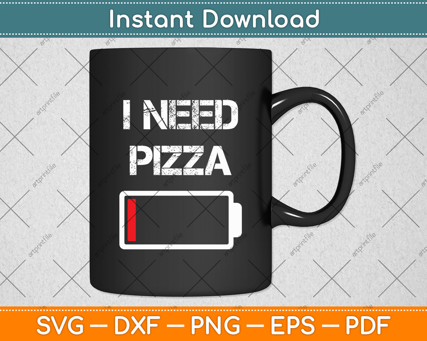 I Need Pizza | Italian food | Pizza Lover | Funny Pizza Svg Digital Cutting File