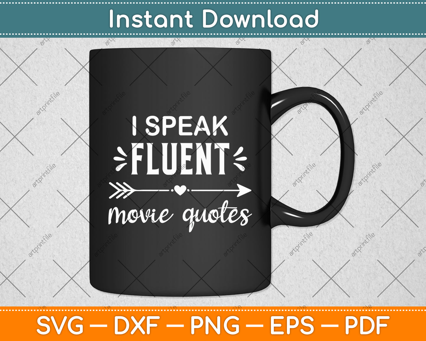 I Speak Fluent Movie Quotes Movie Lover Svg Digital Cutting File