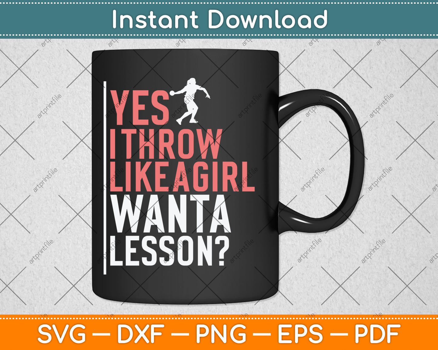 I Throw Like A Girl Discus Throwing Track And Field Discus Svg Digital Cutting File