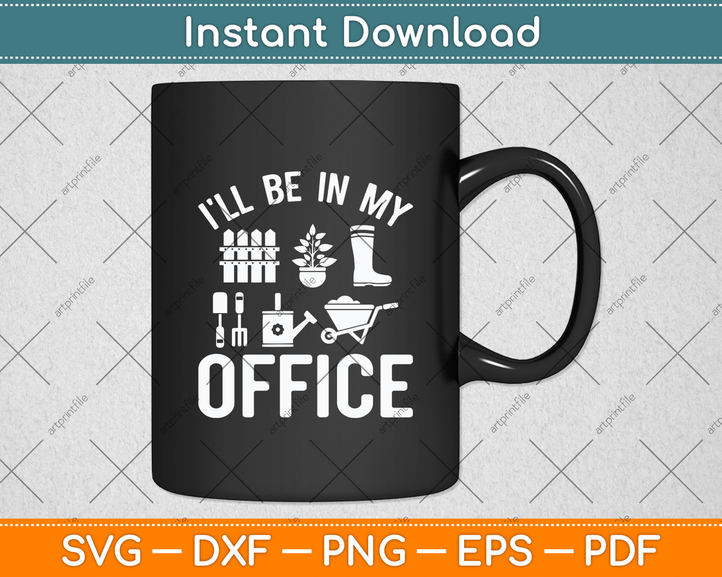 I'll Be In My Office Garden Funny Gardening Svg Digital Cutting File