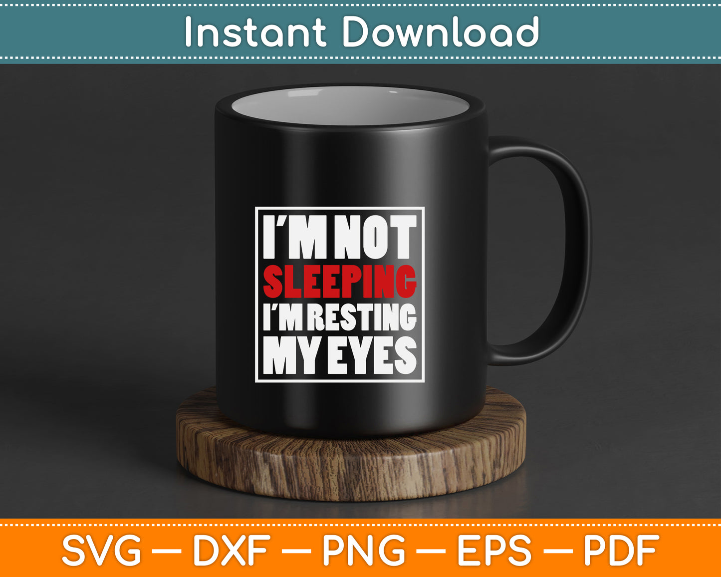 Humorous nap quote SVG digital download for tired people and retirees