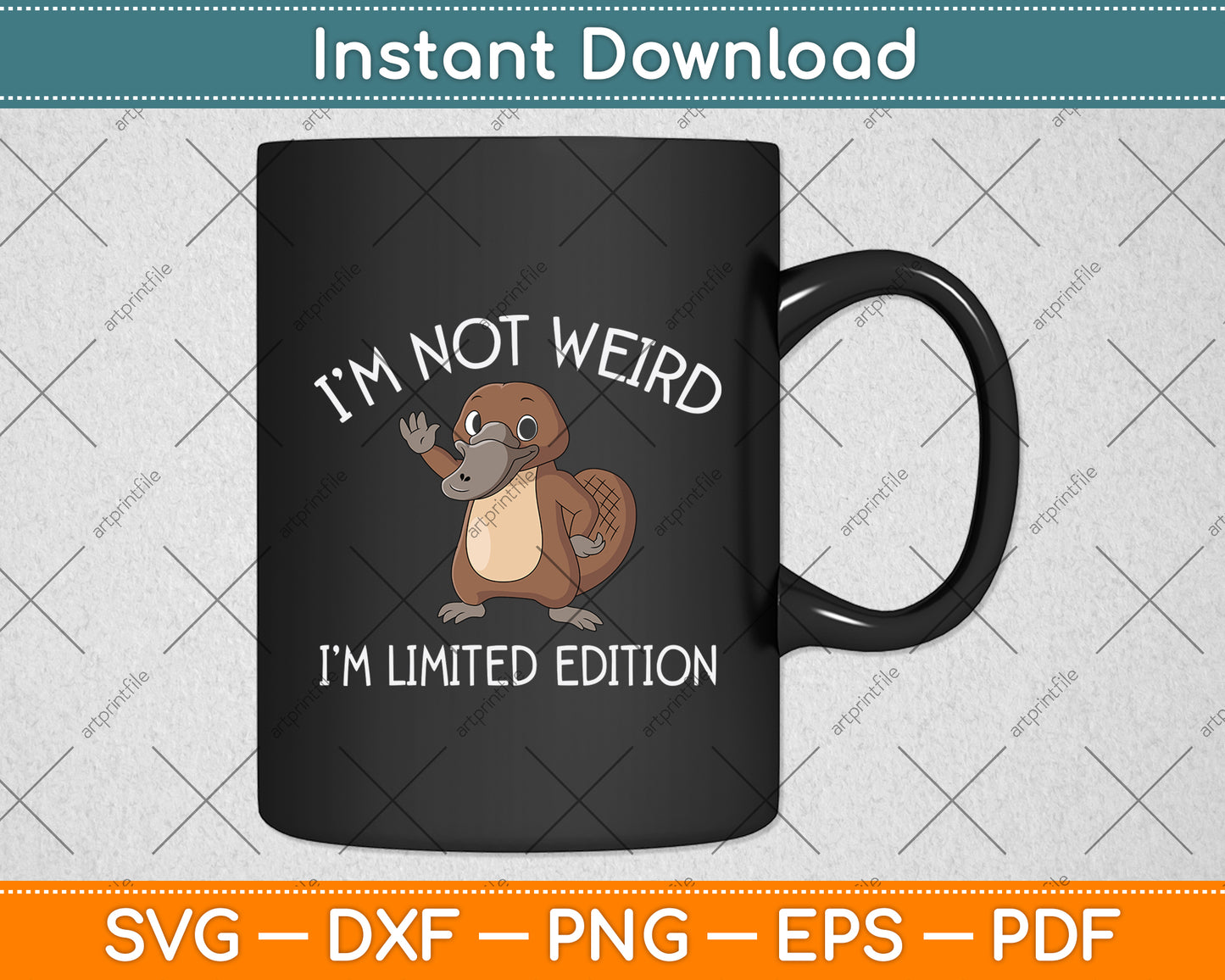 I'm Not Weird I'm Limited Edition Svg Png Dxf Digital Cutting File