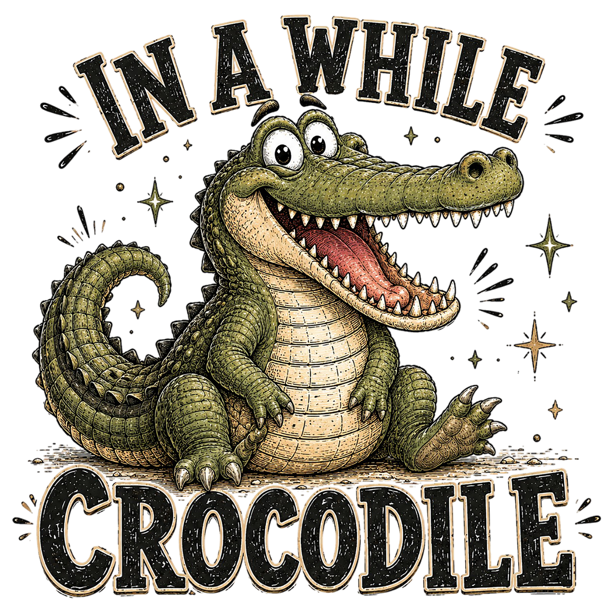 In A While Crocodile Halloween PNG