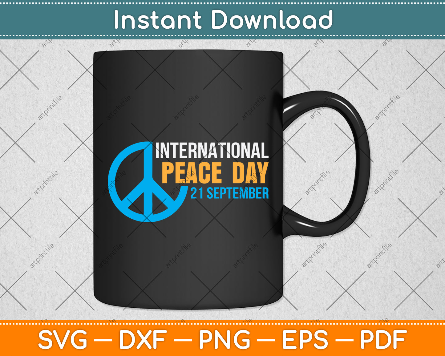 International Peace Day 21 September Svg Png Dxf Digital Cutting File