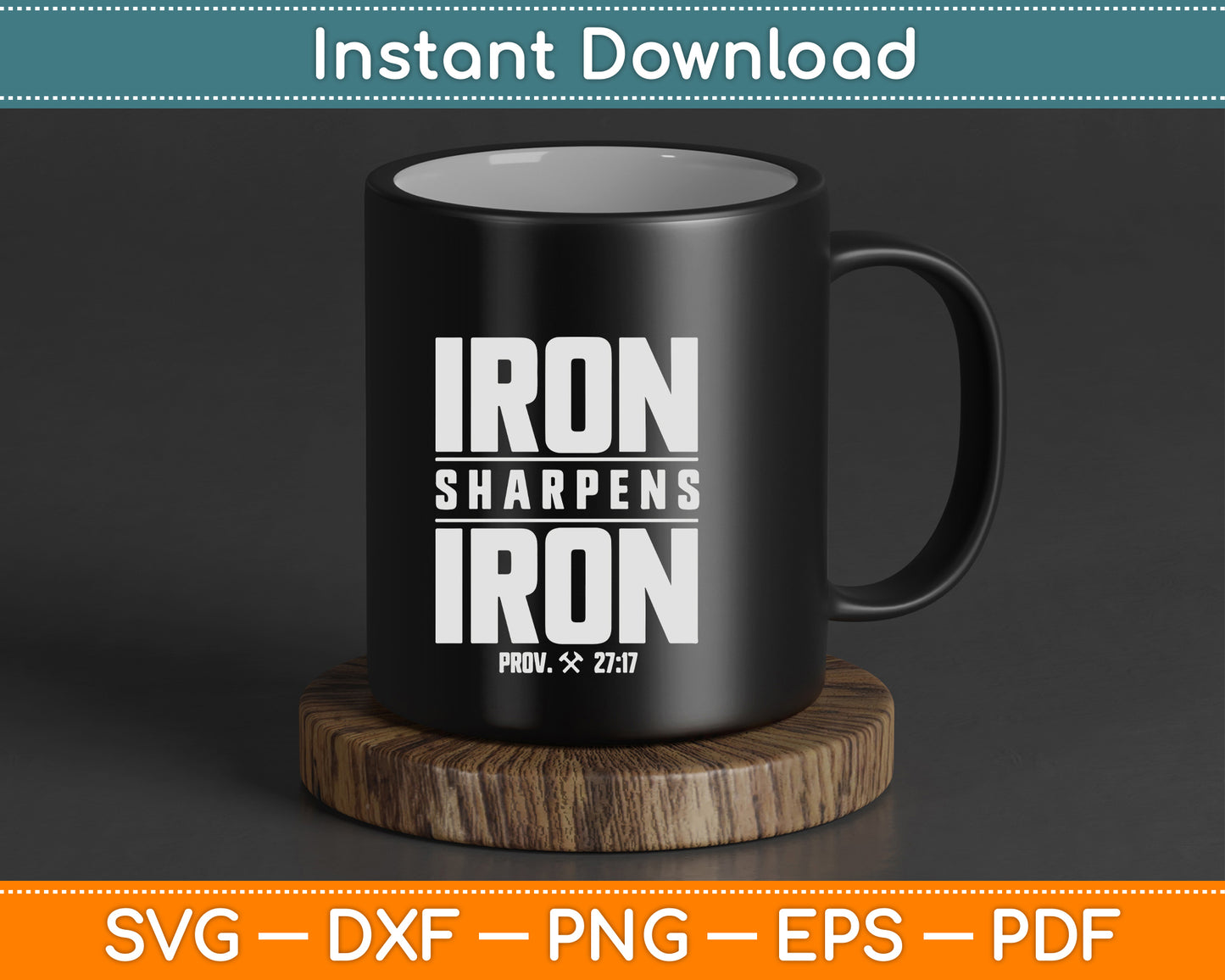 Iron Sharpens Iron Christian Men Camo Scripture Gym Workout SVG Digital Cutting File