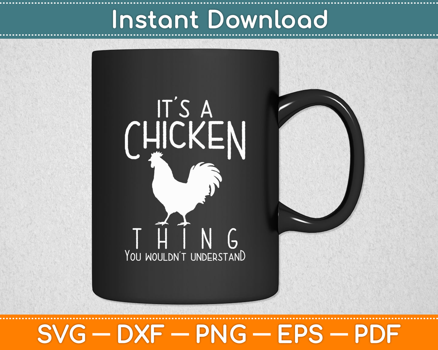 It's A Chicken Thing Funny Chickens Lover Heart Animal Svg Digital Cutting File