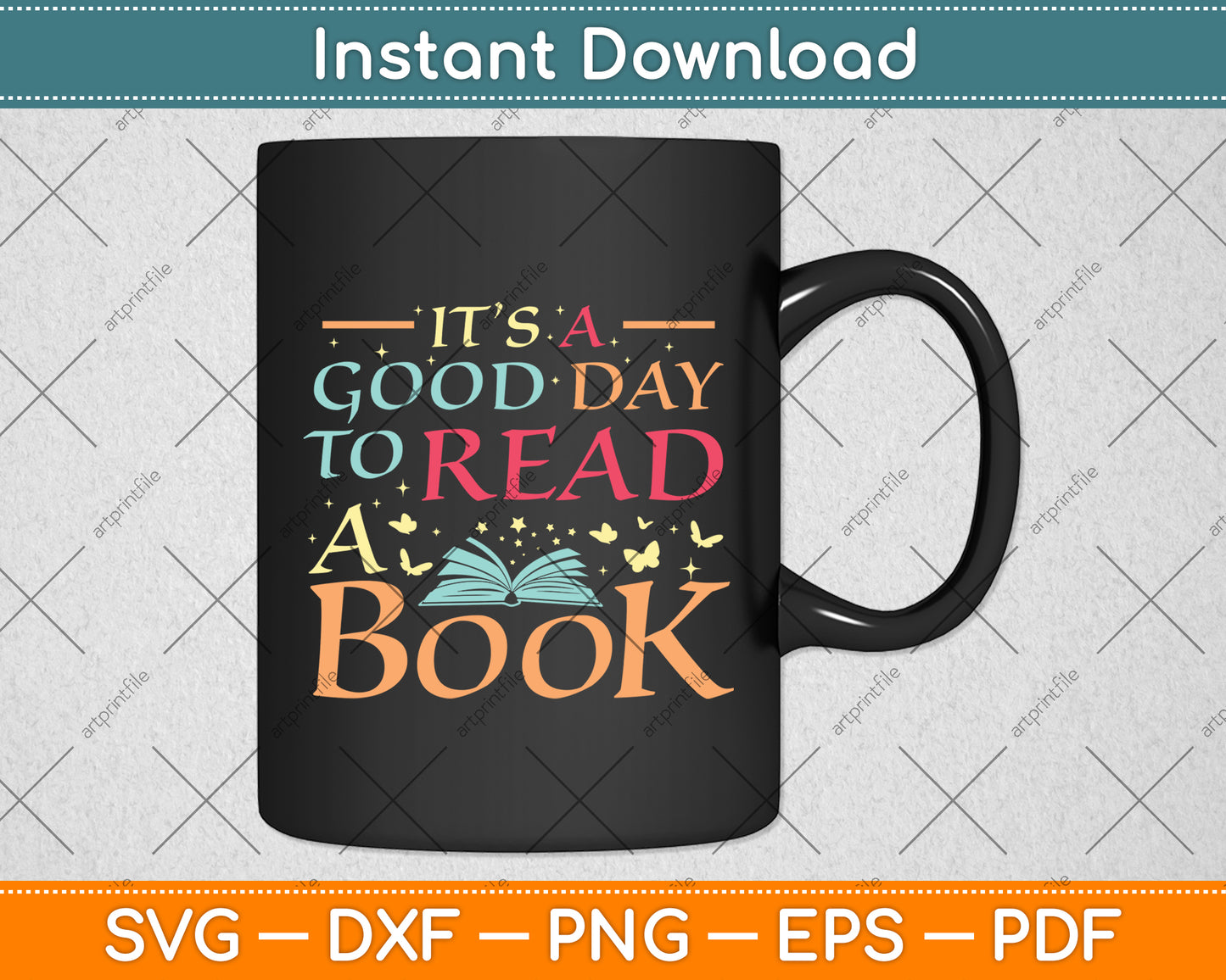 It’s A Good Day To Read A Book Svg Digital Cricut Cutting File
