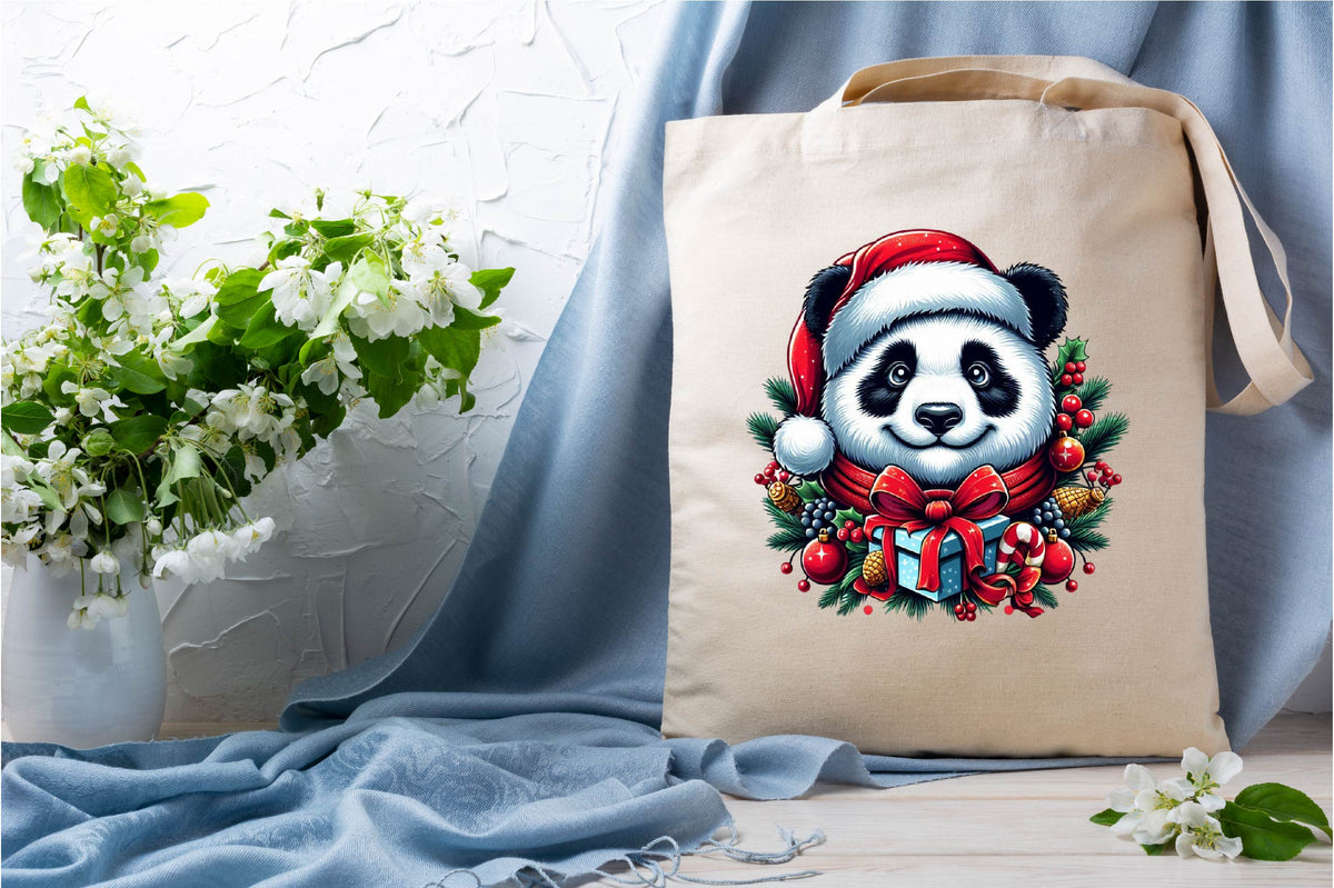 27 Christmas Panda Clipart Bundle PNG, Cute Panda Christmas Sublimation