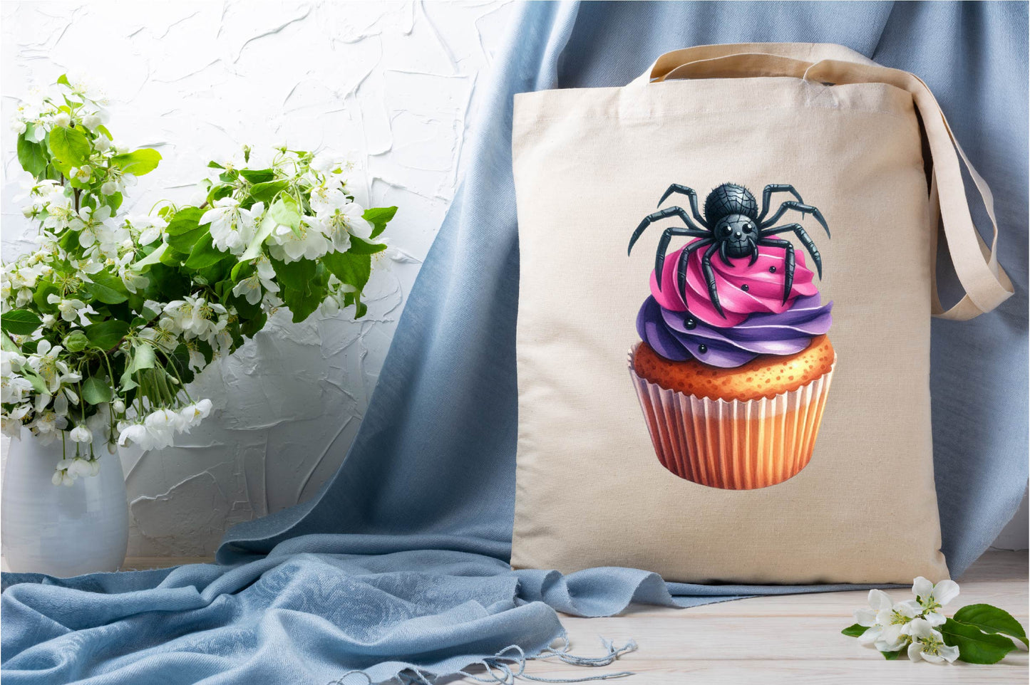 29 Halloween Spider Cupcake Clipart PNG Bundle