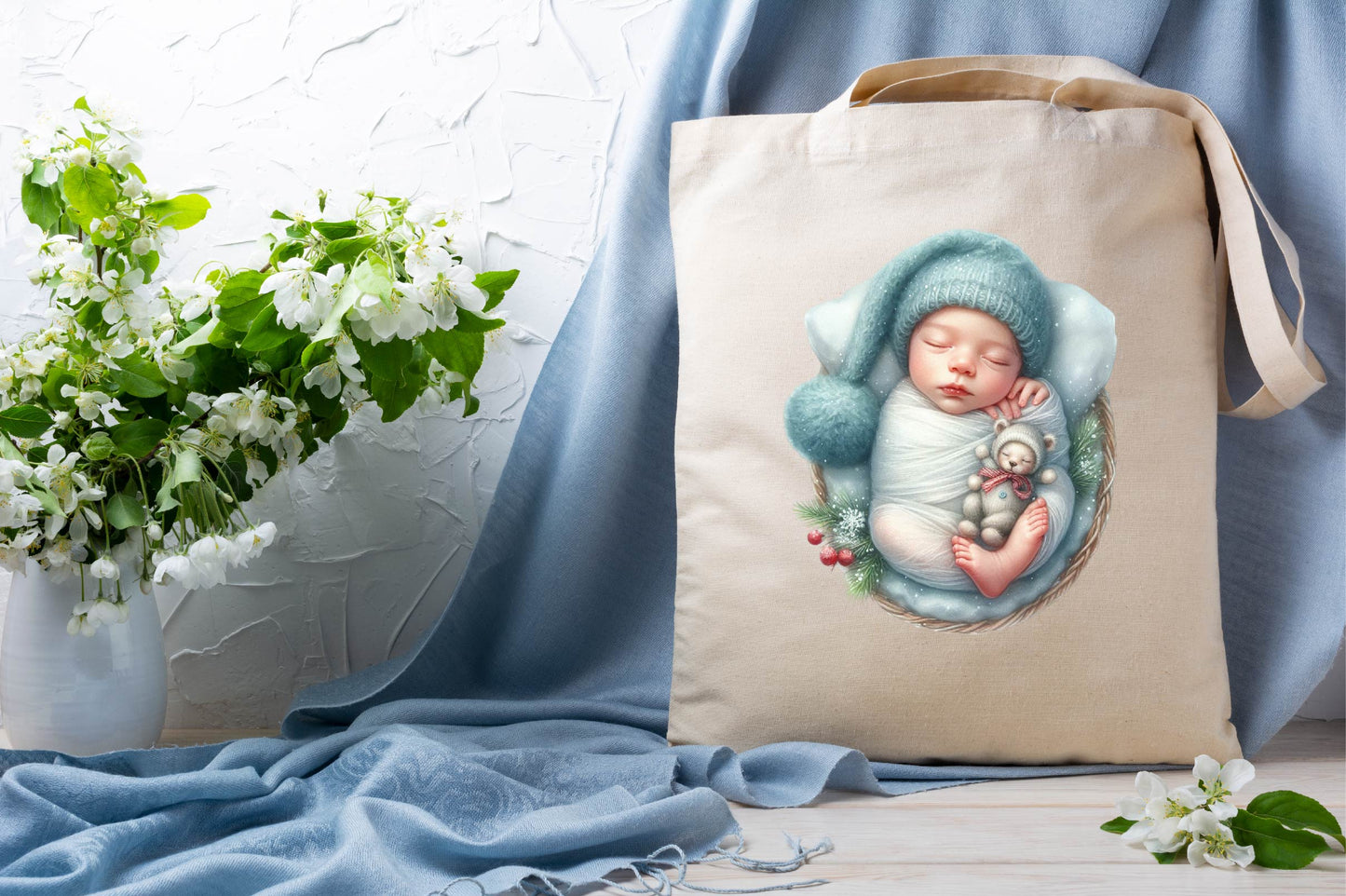 Christmas Newborn Baby PNG Clipart Bundle