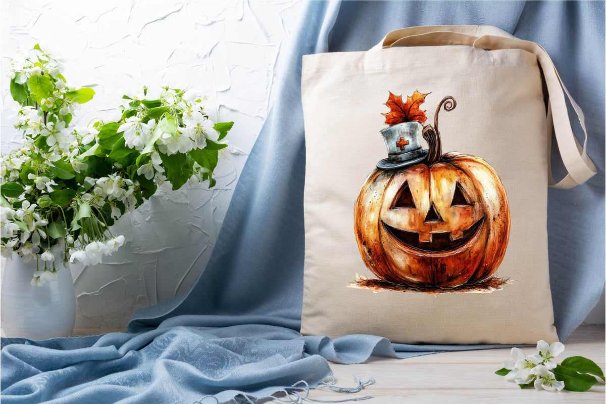 Autumn Nurse Pumpkin Clipart Bundle 24 Fall Pumpkin Designs