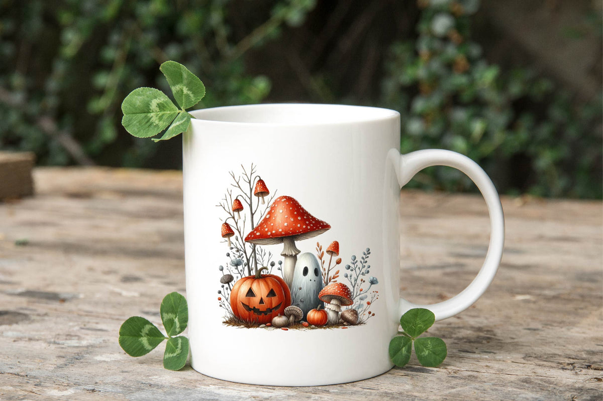 41 Halloween Mushroom Clipart PNG Bundle