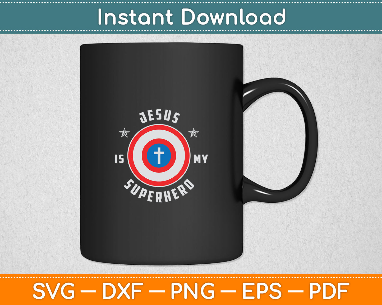 Jesus is My Superhero Fun Christian Religious Svg Digital Cutting File