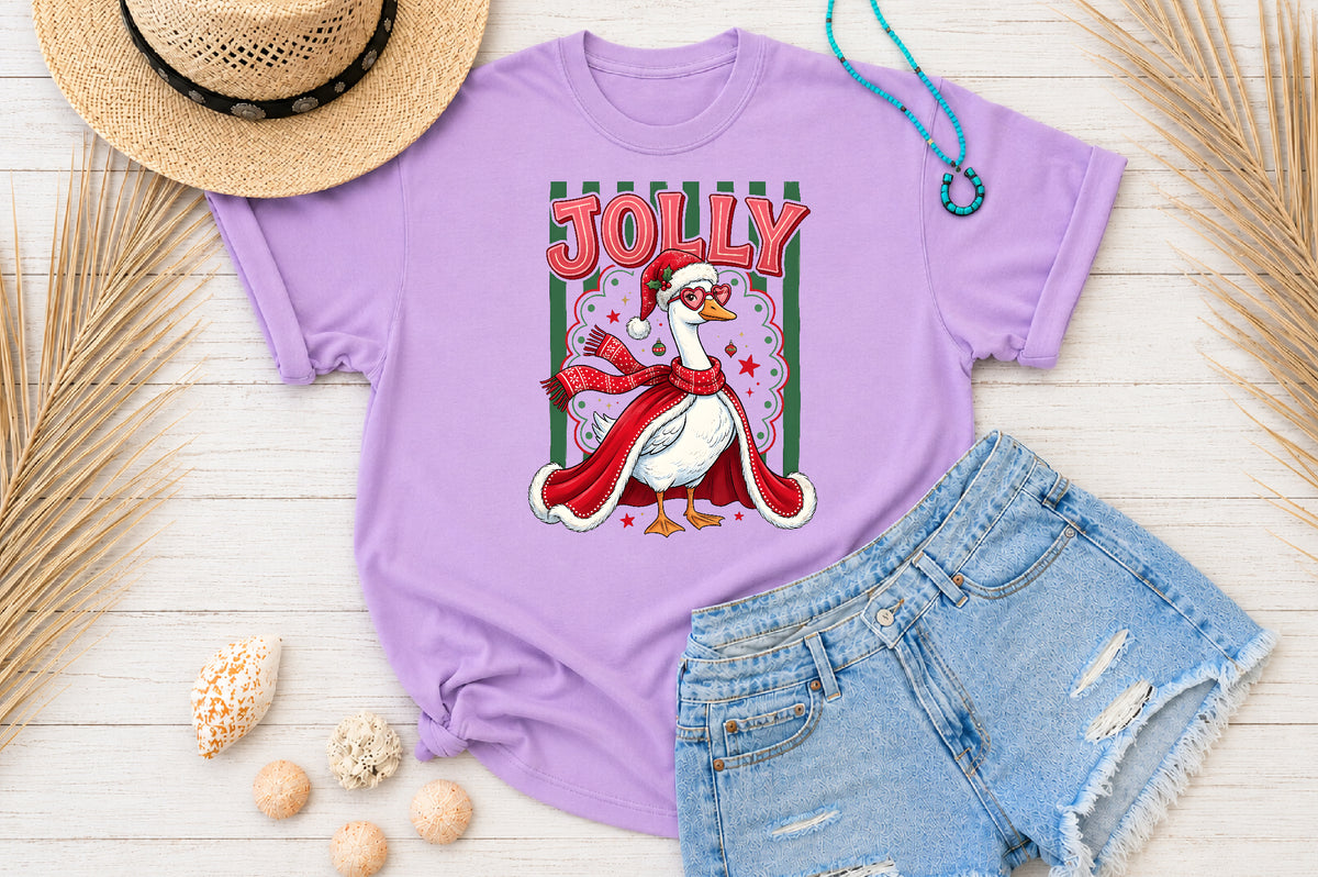 Jolly Christmas Goose PNG Sublimation