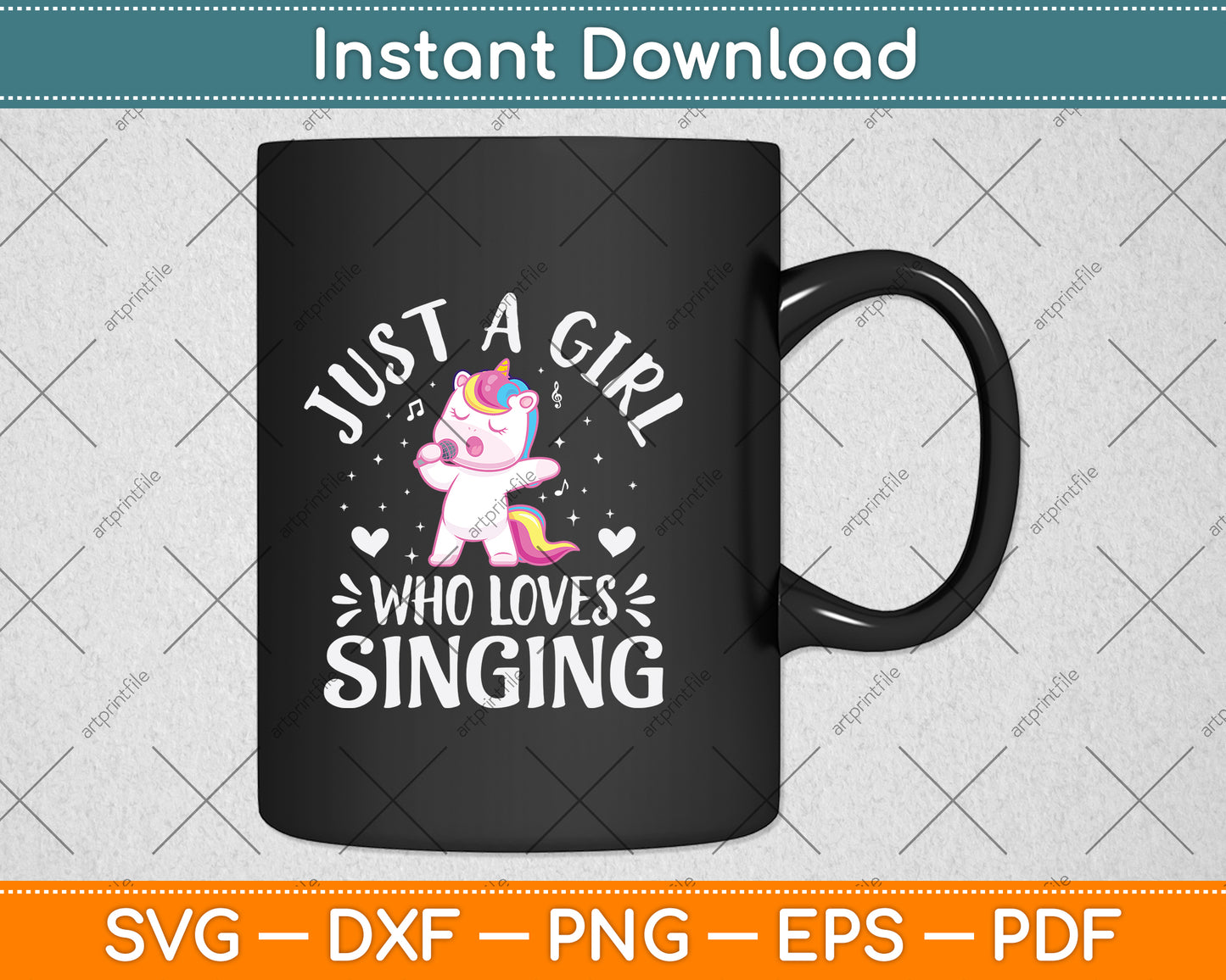 Just A Girl Who Loves Singing Svg Design Cutting File