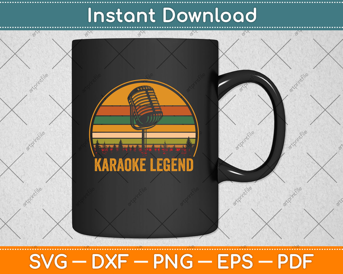 Karaoke Legend Karaoke Singing With Sayings Funny Svg Png Dxf Digital Cutting File