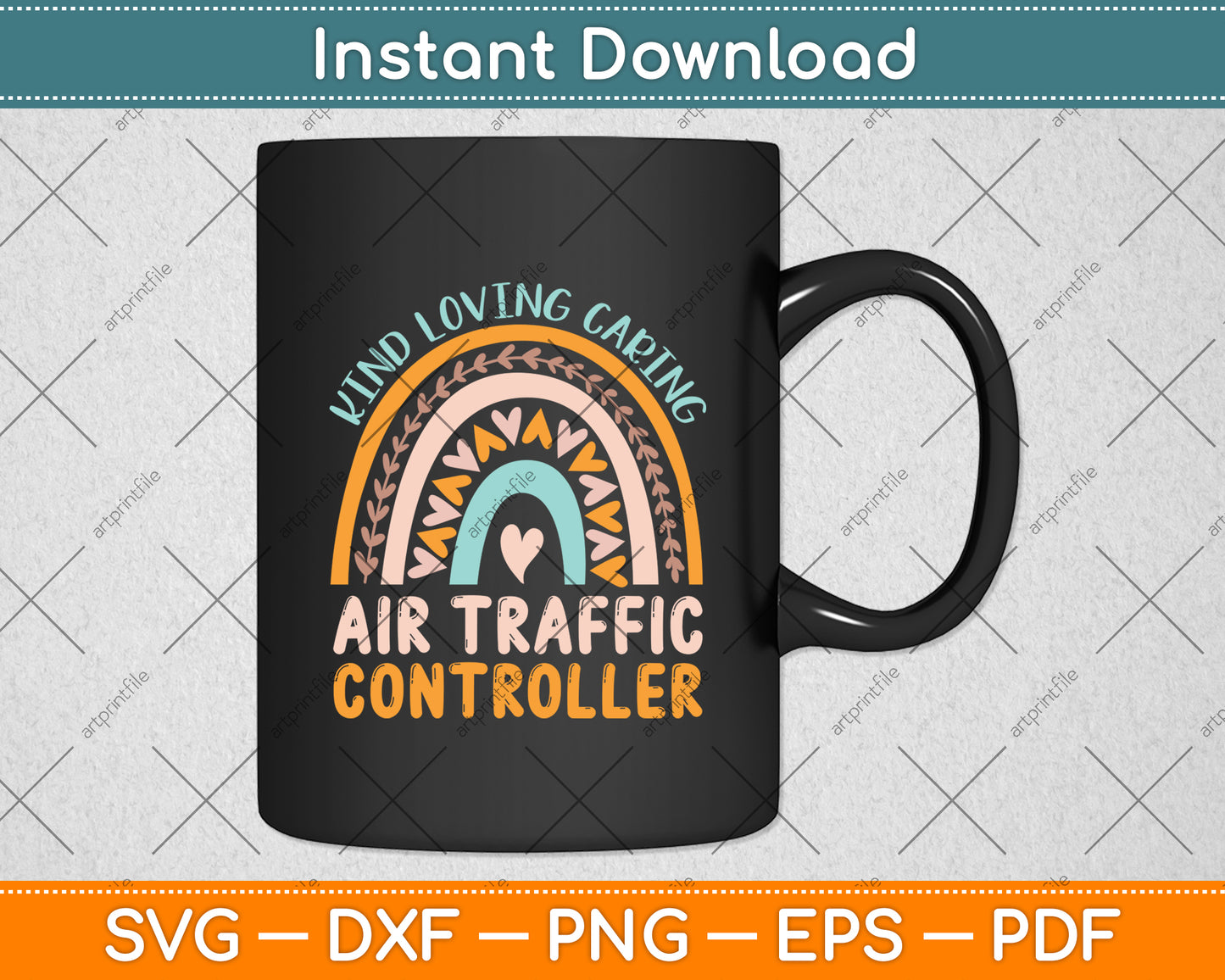 Kind Loving Caring Air Traffic Controller Svg Digital Cutting File