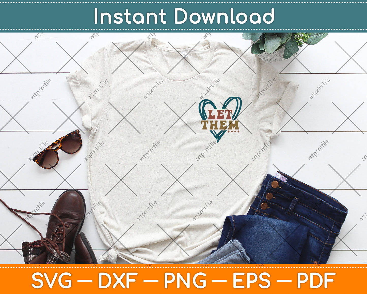 Let Them SVG, Keep Shining Svg, Self Worth Svg, Inspirational Svg Digital Cutting File