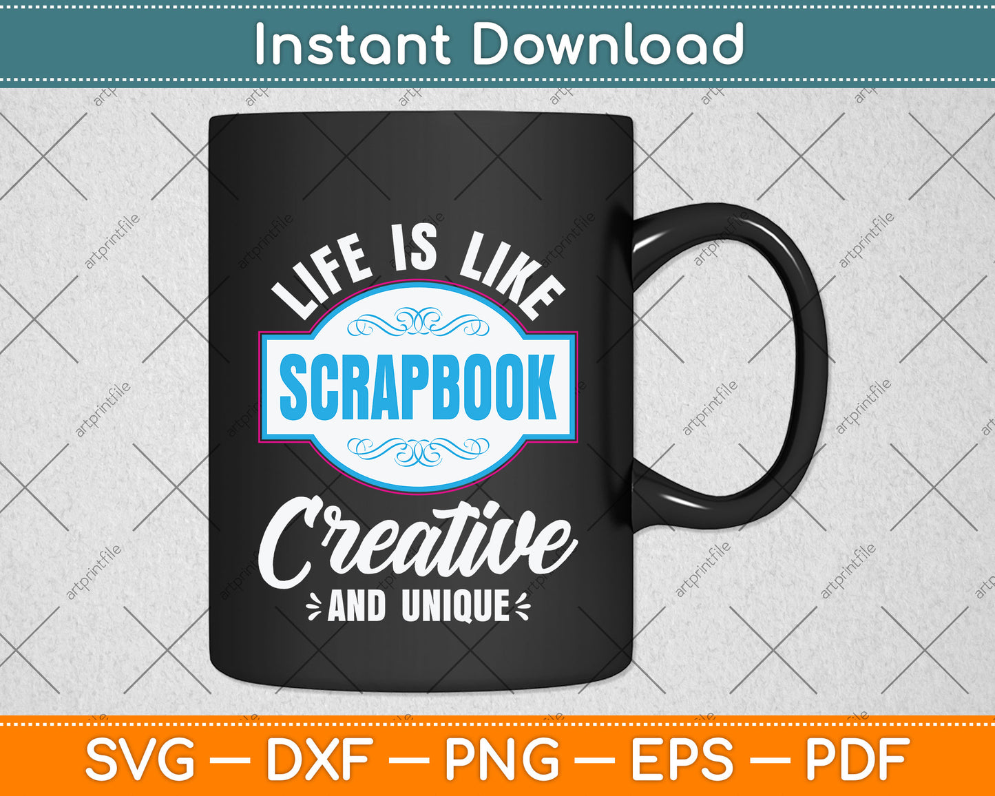 Life Is Like A Scrapbook Creative And Unique Scrapbooking Svg Digital Cutting File